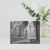 Misty Morning op het plein Briefkaart (Staand voorkant)