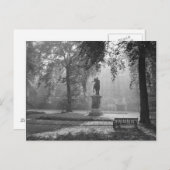 Misty Morning op het plein Briefkaart (Voorkant / Achterkant)