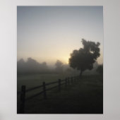 Misty Morning Uitzicht Poster (Voorkant)