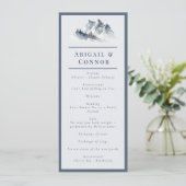 Misty Mountain Blue Grey White Elegant Programma (Staand voorkant)