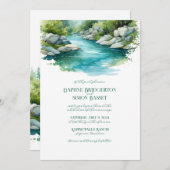 Misty Mountain bruiloft Kaart (Voorkant / Achterkant)