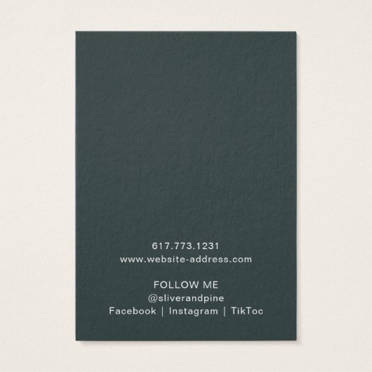 Misty Mountain Collier et carte d'affichage d'orei (Dos)