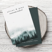 Misty Mountain Collier et carte d'affichage d'orei