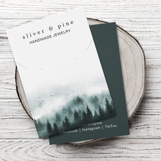 Misty Mountain Collier et carte d'affichage d'orei