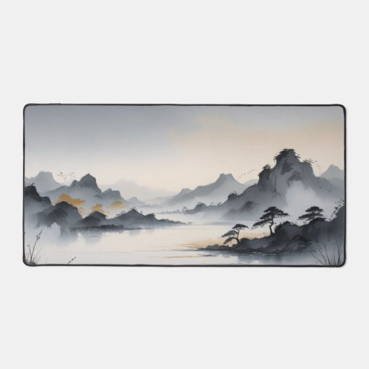 Misty Mountain Desk Mat - Rustig landschap voor C (Voorkant)