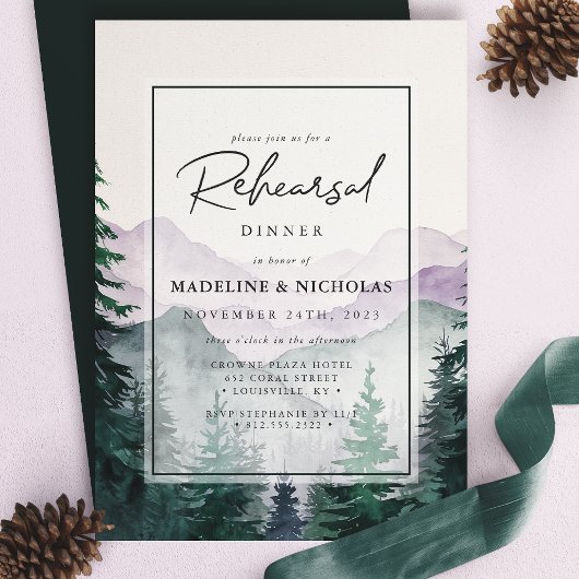 Misty Mountain Forest Script Oefendiner Kaart