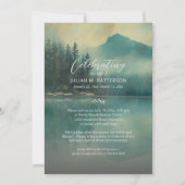 Misty Mountain Lake Viering van het leven Foto Kaart (Voorkant)