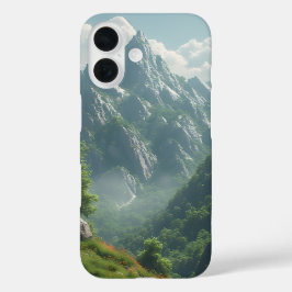 Misty Mountain Majesty iPhone 16 Hoesje