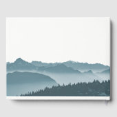 Misty Mountain Peaks Mariage Livre d'invité (Verso)