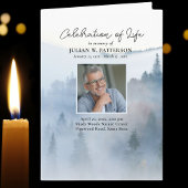 Misty Mountain Pines Viering van het leven Begrafe Programma