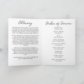 Misty Mountain Pines Viering van het leven Begrafe Programma (Binnen)