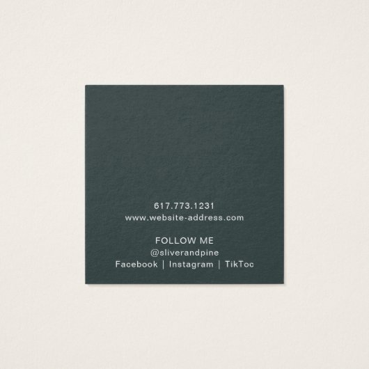 Misty Mountain Stud Earring Display Kaart (Achterkant)