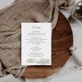 Misty Mountain Wedding Details Informatiekaartje