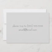 Misty Mountain Wedding Invitation Kaart (Achterkant)