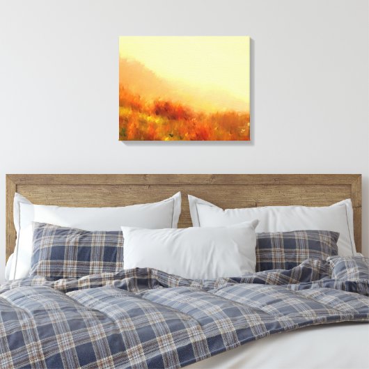 MISTY MOUNTAINS CANVAS AFDRUK (Insitu (Slaapkamer))
