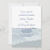 Misty Mountains Mariage Petit déjeuner Invitation (Devant)