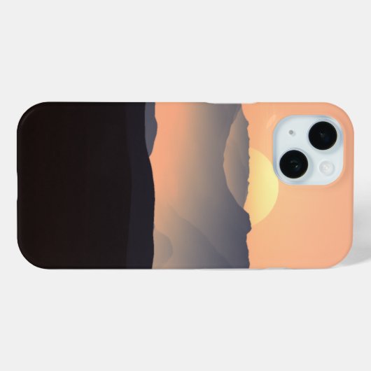 Misty Mountains op Sunset Case-Mate iPhone Case (Achterkant (horizontaal))