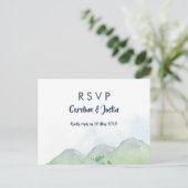 Misty Mountains RSVP Briefkaart (Staand voorkant)