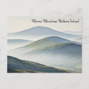 Misty Mourne Mountains Noord-Ierland Reizen Briefkaart