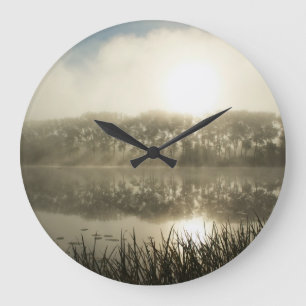 Misty ochtend - klok