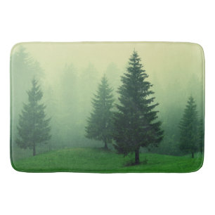Misty Pine Forest Badmat
