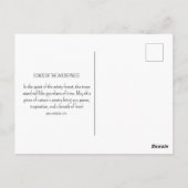 Misty Pine Forest Nature Adventure  Briefkaart (Achterkant)