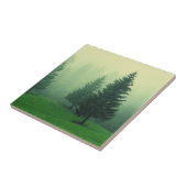 Misty Pine Forest Tegeltje (Zijkant)