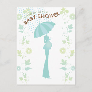 Misty Rain Baby shower Invitation Briefkaart