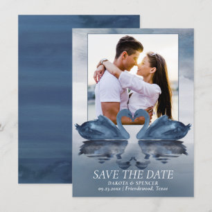 Misty Reflections   Foto van Dusty Blue Swan Save The Date