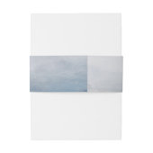 Misty Reflections | Moody Dusty Blue Swan op Lake Uitnodigingen Wikkel (Achterkant Voorbeeld)