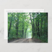 Misty Road Briefkaart (Voorkant / Achterkant)