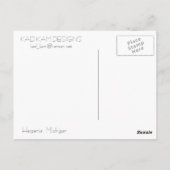 Misty Road Briefkaart (Achterkant)