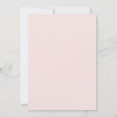 Misty Roos Blush Pink Wedding Invitting (Achterkant)