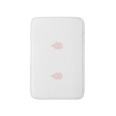 Misty Roos, Flush Mahogany, decoratief ontwerp Badmat (Voorkant Verticaal)