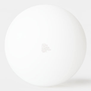 Misty Roos, Flush Mahogany, decoratief ontwerp Pingpongballen