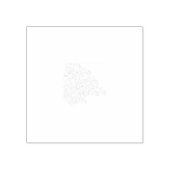 Misty Roos, Flush Mahogany, decoratief ontwerp Rubberstempel (Afrduk)