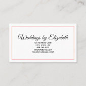 Misty Roos Monogram penseel Stijlvol Visitekaartje (Achterkant)