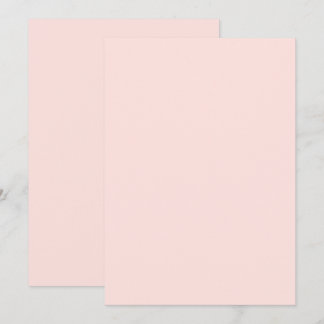 Misty Rose Effen Kleur Plat Uitnodigingskaart Kaart