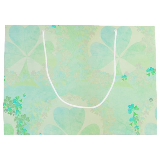 Misty Shamrocks Large Groot Cadeauzakje (Achterkant)