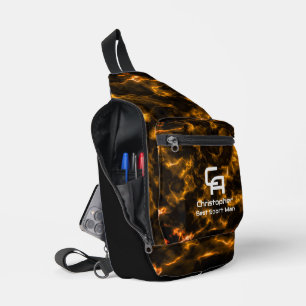 Misty Smoke Monogram Goud Sling Bag