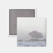 Misty South Africa Rural Landscape SA Magnet (Recto/Verso)