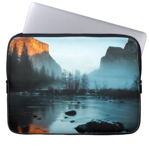 Misty Sunset in Yosemite Laptop Sleeve