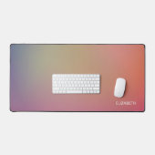 Misty Sunset Roze Goud Gradiënt Bureaumat (Keyboard & Muis)