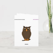 Misty Toon Kat Bunny! Kaart (Achterkant)