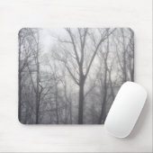Misty Trees Gray Woodland Muismat (Met muis)
