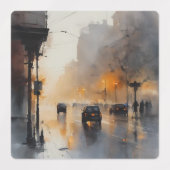 Misty Urban Evening Labels (Design 2)