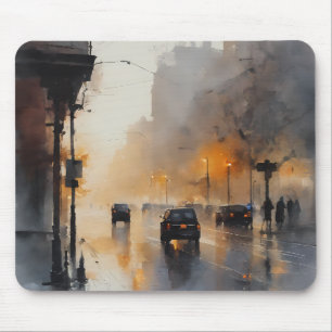 Misty Urban Evening Muismat