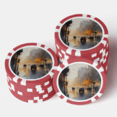Misty Urban Evening Poker Chips (Opstapeling)