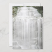 Misty Waterfall Wedding Foto Save the Date (Achterkant)