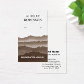 Misty Waterverf Mountains Bruin Display Kaart (Bureau)